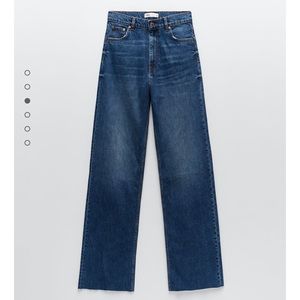 NWT Zara 90’s Full Length Wide Leg Jeans